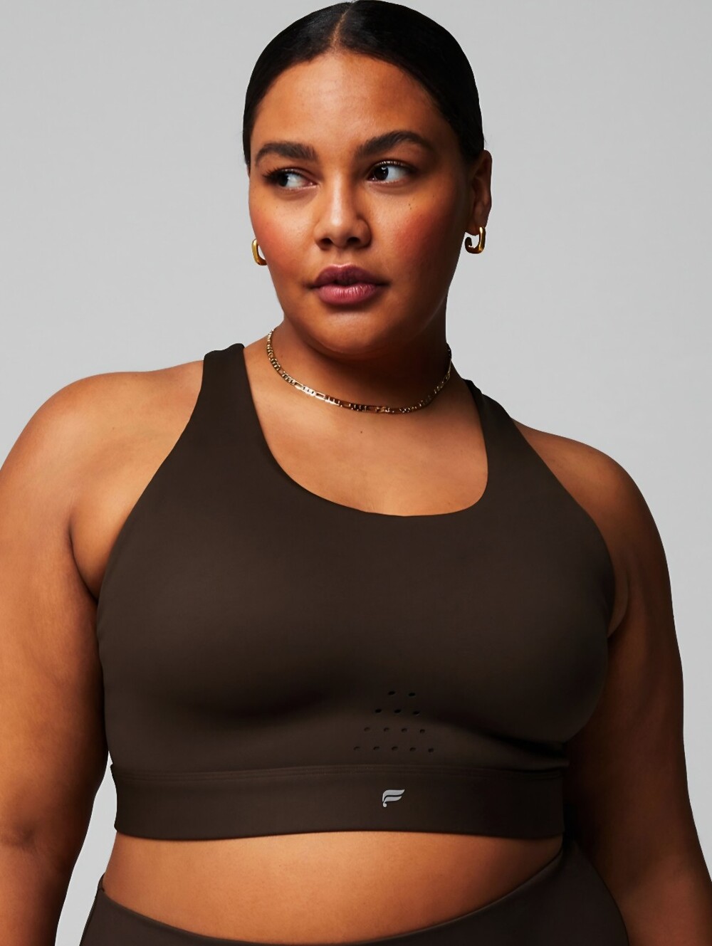 Fabletics Cocoa Full Sprint High Impact Sports Bra - L